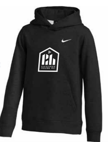 Youth Nike House Hooded Sweatshirt - Black