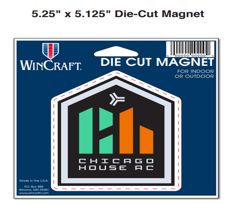 5.25" x 5.125" Die Cut Magnet