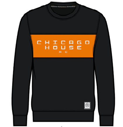 SDS Chicago House Crewneck - Black/Orange