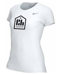 Women's Nike Team Legend SS Crew - White
